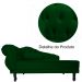 Kit 02 Recamier Namoradeira Divã Lado Direito e Esquerdo Larissa Suede Verde
