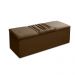 Kit Cabeceira Mais Calçadeira Baú King 195cm Para Cama Box Vitória Suede Marrom Claro - DS Estofados