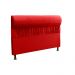 Kit Cabeceira Mais Calçadeira Baú King 195cm Para Cama Box Vitória Suede Vermelho - DS Estofados