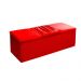 Kit Cabeceira Mais Calçadeira Baú King 195cm Para Cama Box Vitória Suede Vermelho - DS Estofados