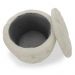 Kit Puff Redondo Classico Capitonê Suede Bege - DS Estofados