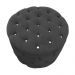 Kit Puff Redondo Classico Capitonê Suede Preto - DS Estofados