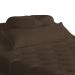 Maca Estofada Capitonê Corino Marrom 80cm - DS Estofados