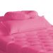 Maca Estofada Capitonê Corino Rosa 80cm - DS Estofados