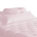 Maca Estofada Capitonê Corino Rosa Bebê 80cm - DS Estofados