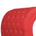 Maca Estofada Capitonê Corino Vermelho 80cm - DS Estofados