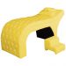 Maca Estofada Capitonê Requinte Suede Amarelo 80cm - DS Estofados