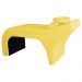 Maca Estofada Capitonê Requinte Suede Amarelo 80cm - DS Estofados