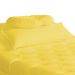 Maca Estofada Capitonê Requinte Suede Amarelo 80cm - DS Estofados