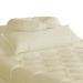 Maca Estofada Capitonê Requinte Suede Marfim 80cm - DS Estofados