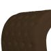 Maca Estofada Capitonê Requinte Suede Marrom 80cm - DS Estofados