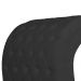 Maca Estofada Capitonê Requinte Suede Preto 80cm - DS Estofados