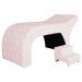 Maca Estofada Capitonê Requinte Suede Rosa Bebê 80cm - DS Estofados