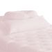 Maca Estofada Capitonê Requinte Suede Rosa Bebê 80cm - DS Estofados