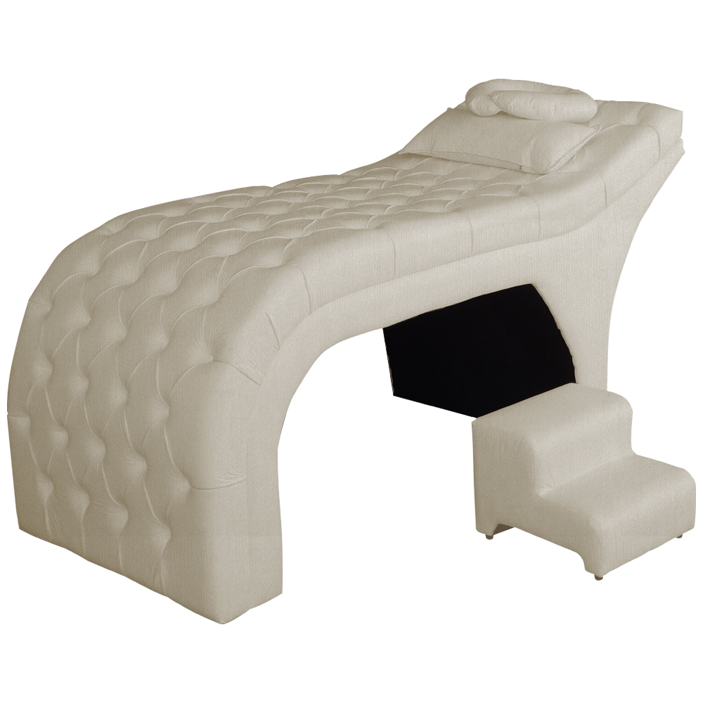 Maca Estofada Luxo Suede Bege 60cm - DS Estofados