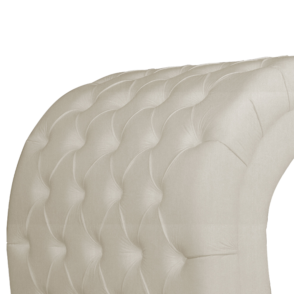 Maca Estofada Luxo Suede Bege 60cm - DS Estofados