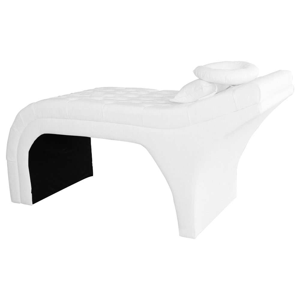 Maca Estofada Luxo Suede Branco 70cm - DS Estofados