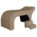 Maca Estofada Luxo Suede Cappuccino 60cm - DS Estofados