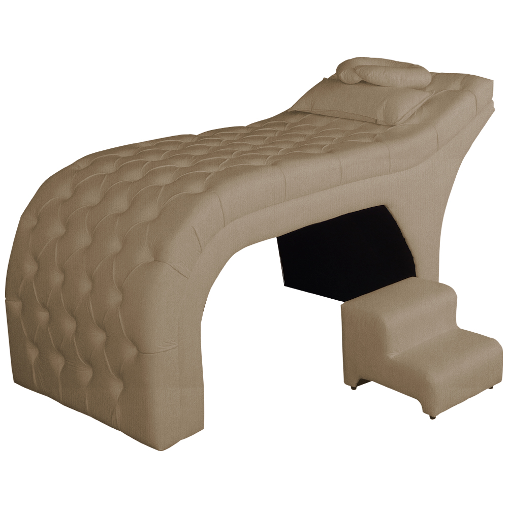Maca Estofada Luxo Suede Cappuccino 70cm - DS Estofados