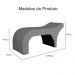Maca Estofada Luxo Suede Cinza 60cm - DS Estofados