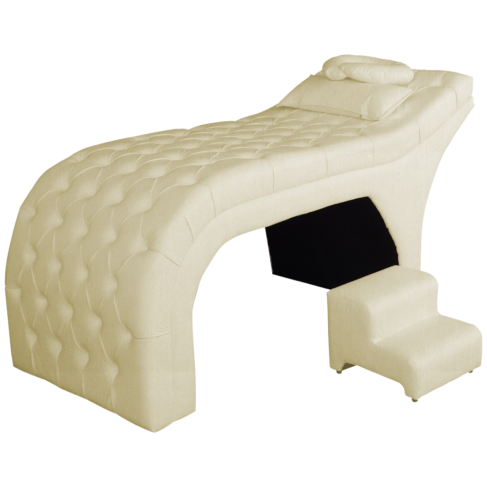 Maca Estofada Luxo Suede Marfim 70cm - DS Estofados