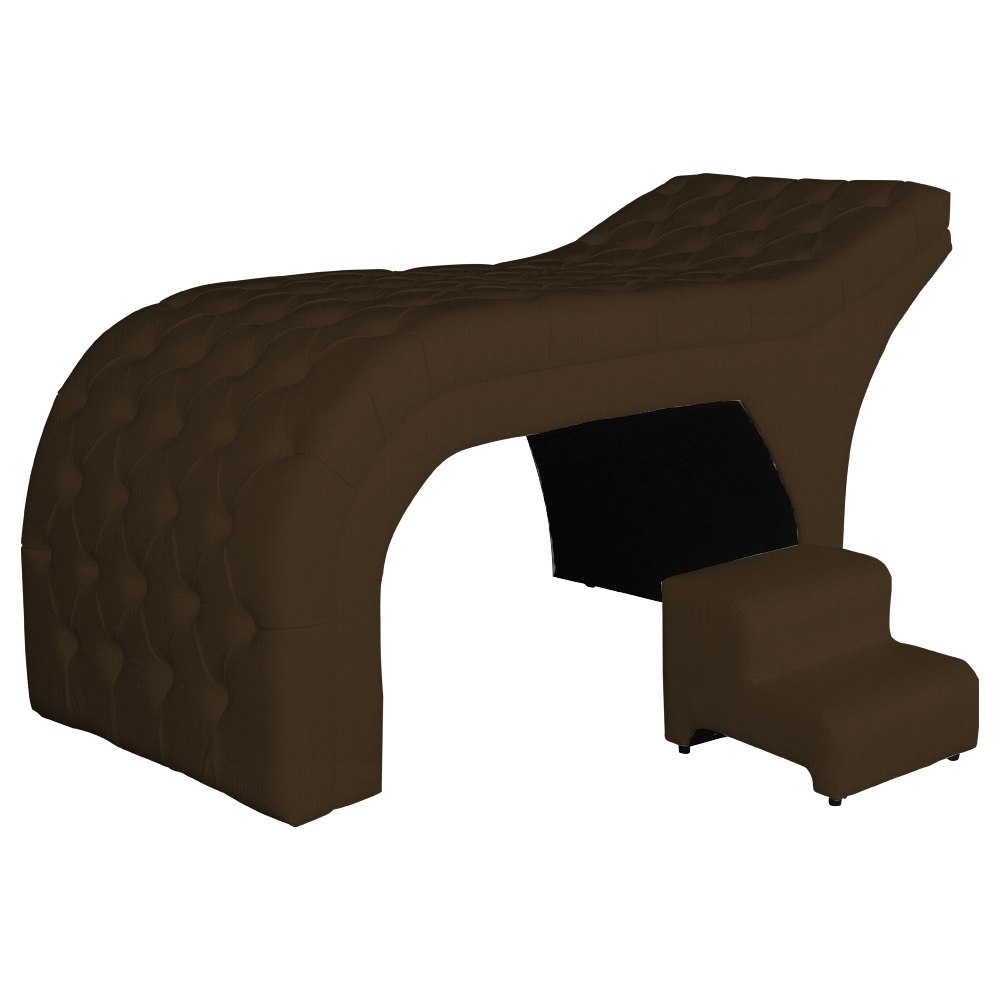 Maca Estofada Luxo Suede Marrom 70cm - DS Estofados