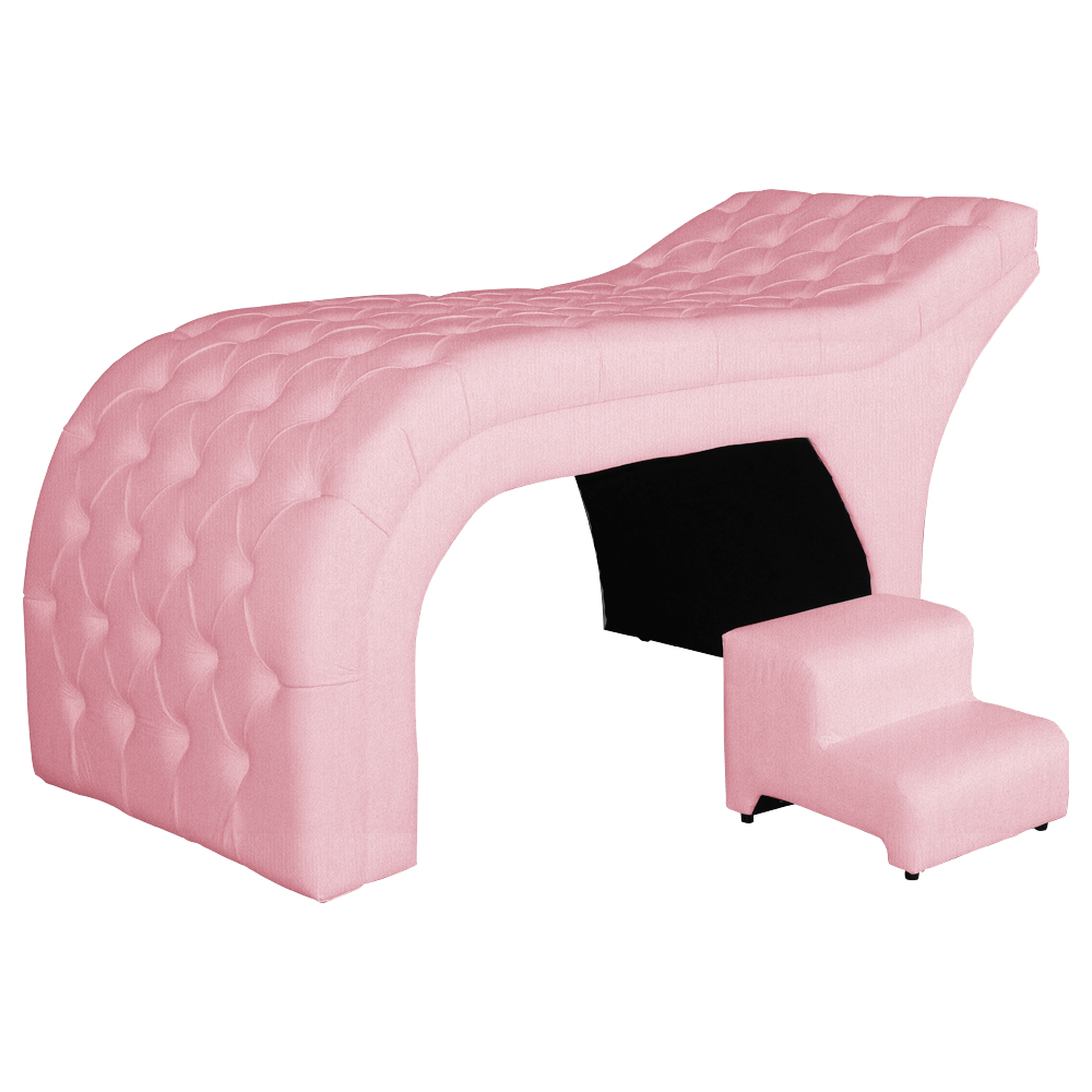 Maca Estofada Luxo Suede Rosa 60cm - DS Estofados