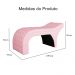 Maca Estofada Luxo Suede Rosa 60cm - DS Estofados