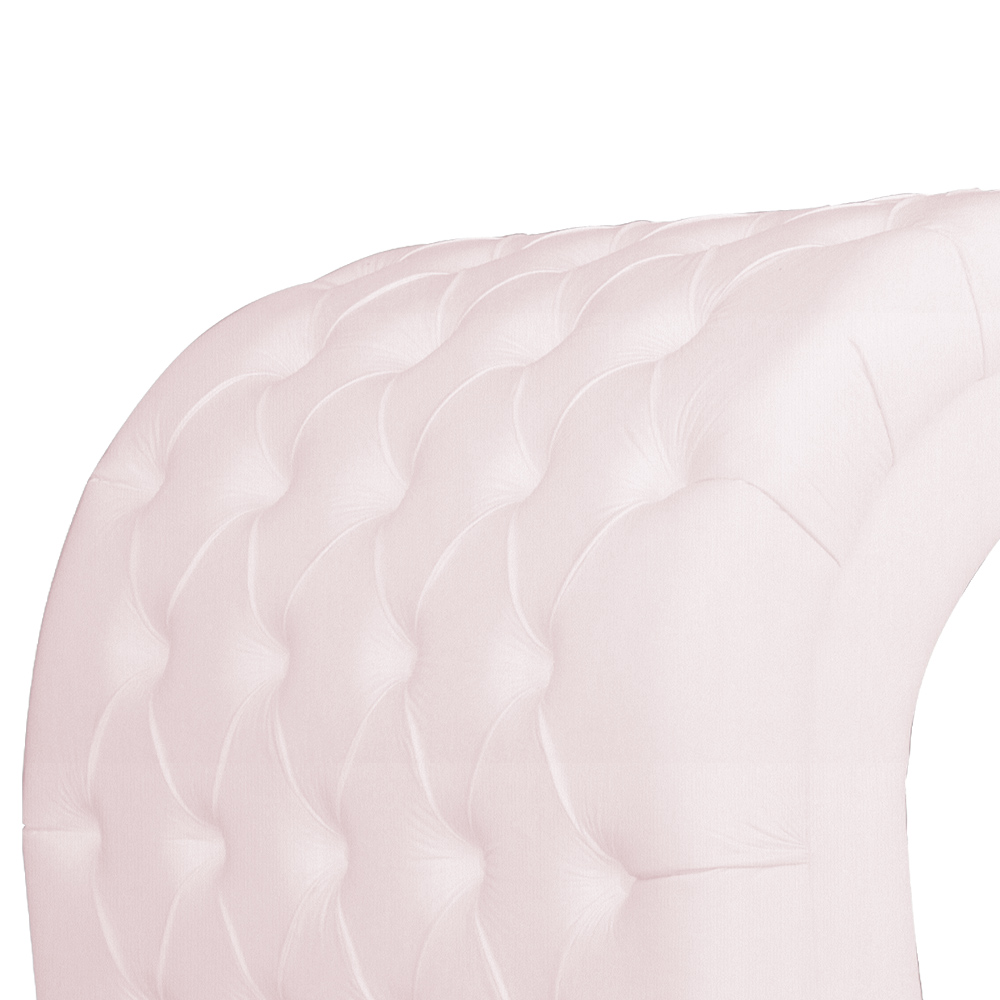 Maca Estofada Luxo Suede Rosa Bebê 70cm - DS Estofados