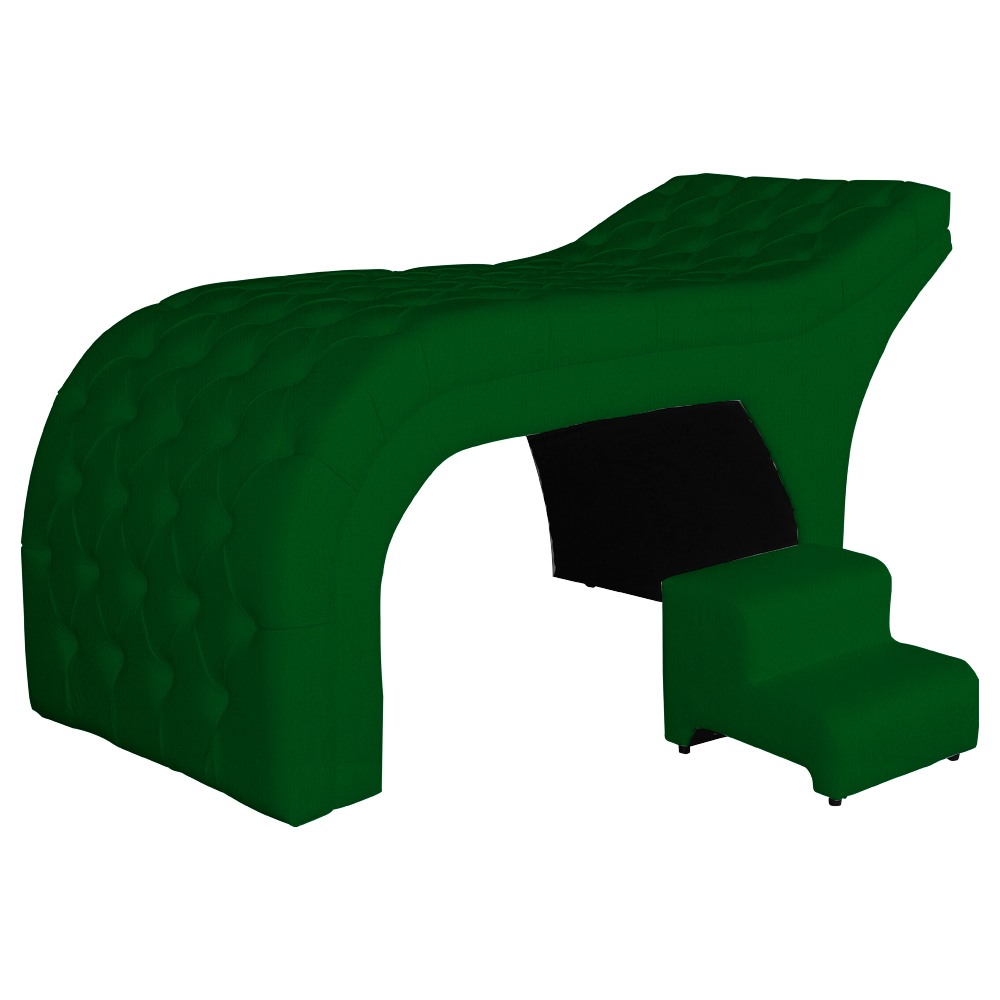 Maca Estofada Luxo Suede Verde 60cm - DS Estofados