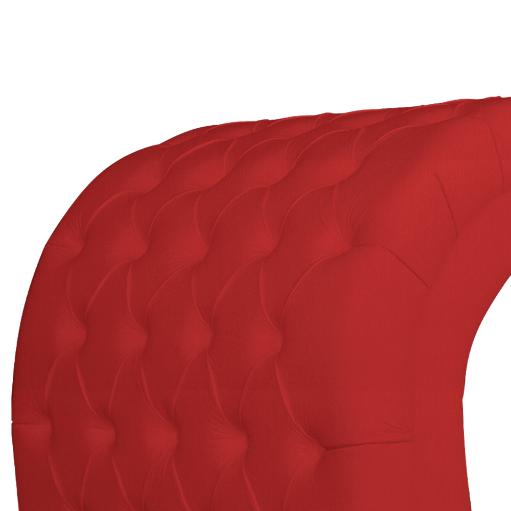 Maca Estofada Luxo Suede Vermelho 70cm - DS Estofados
