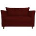 Namoradeira Decorativa Isis Pés Trapézio Suede Bordô - DS Estofados