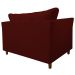Namoradeira Decorativa Isis Pés Trapézio Suede Bordô - DS Estofados