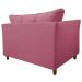 Namoradeira Decorativa Isis Pés Trapézio Suede Rosa - DS Estofados