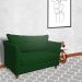 Namoradeira Decorativa Isis Pés Trapézio Suede Verde - DS Estofados