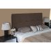 Painel Cabeceira De Casal 140cm Para Cama Box Nina Suede Marrom - DS Estofados