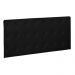 Painel Cabeceira De Casal Queen 190cm Para Cama Box Toskana Napa Preto - DS Estofados