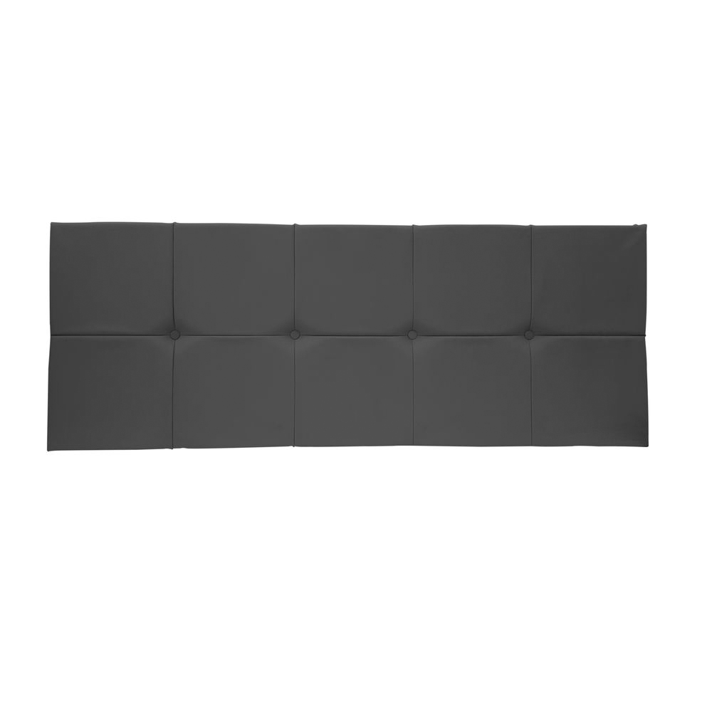 Painel Cabeceira De Solteira 90cm Para Cama Box Nina Suede Cinza - DS Estofados