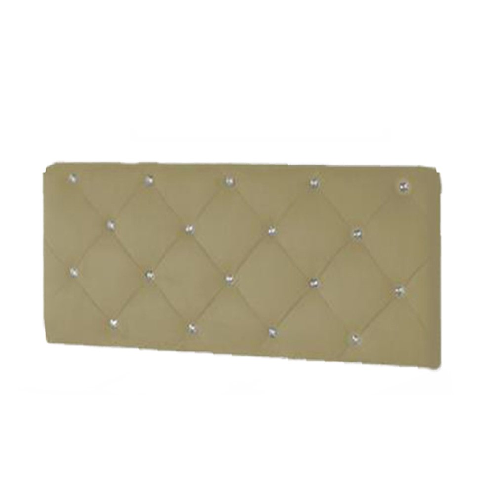 Painel Cabeceira De Solteiro 90cm Para Cama Box Lodi Suede Bege - DS Estofados