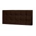 Painel Cabeceira Solteiro 90cm Para Cama Box Espanha Suede Marrom - DS Estofados