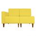 Poltrona Decorativa Alice Lado Direito Pés Trapézio Suede Amarelo - DS Estofados