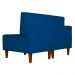 Poltrona Decorativa Alice Lado Direito Pés Trapézio Suede Azul Royal - DS Estofados
