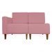 Poltrona Decorativa Alice Lado Direito Pés Trapézio Suede Rosa - DS Estofados