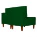 Poltrona Decorativa Alice Lado Esquerdo Pés Trapézio Suede Verde