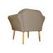 Poltrona Decorativa Amélia Pés Palito Suede Capuccino - DS Estofados