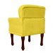 Poltrona Decorativa Anita Pés Luis XV Suede Amarelo - DS Estofados