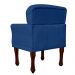 Poltrona Decorativa Anita Pés Luis XV Suede Azul Marinho - DS Estofados