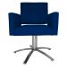Poltrona Decorativa Camila Pés Metal Giratório Suede Azul Marinho - DS Estofados