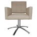 Poltrona Decorativa Camila Pés Metal Giratório Suede Capuccino - DS Estofados