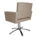 Poltrona Decorativa Camila Pés Metal Giratório Suede Capuccino - DS Estofados